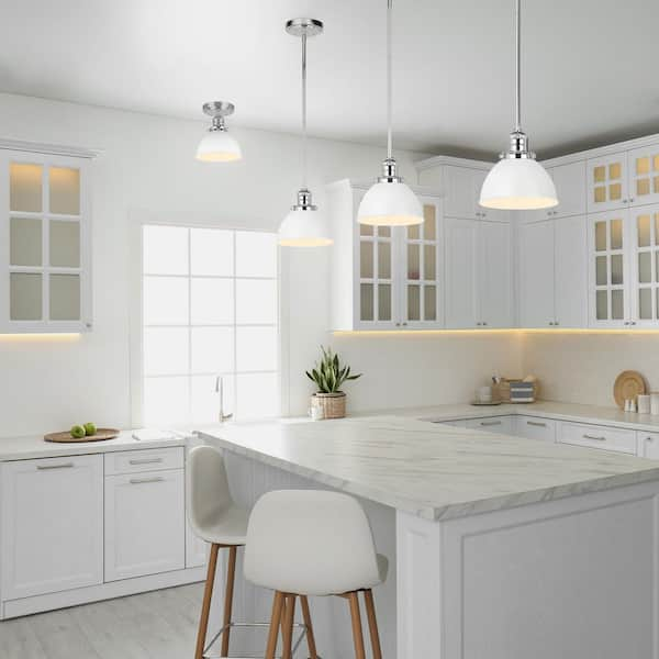 Chrome kitchen on sale island lights