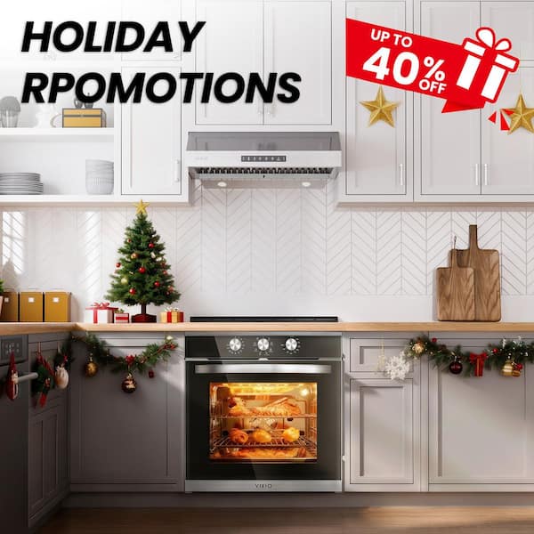 30 in. 500 CFM Ductless Convertible Insert Range Hood in Stainless Steel with Mesh Filter, 3-Speed Fan and LED Lights