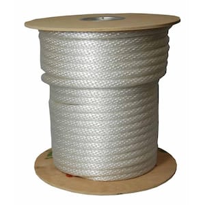 5/8 in. x 200 ft. Solid Braid Multi-Filament Polypropylene Derby Rope in White