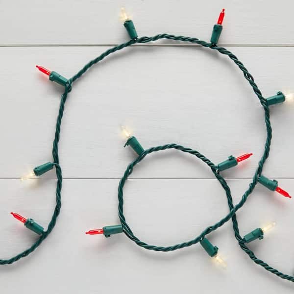100 Red and Warm White Mini LED String Lights