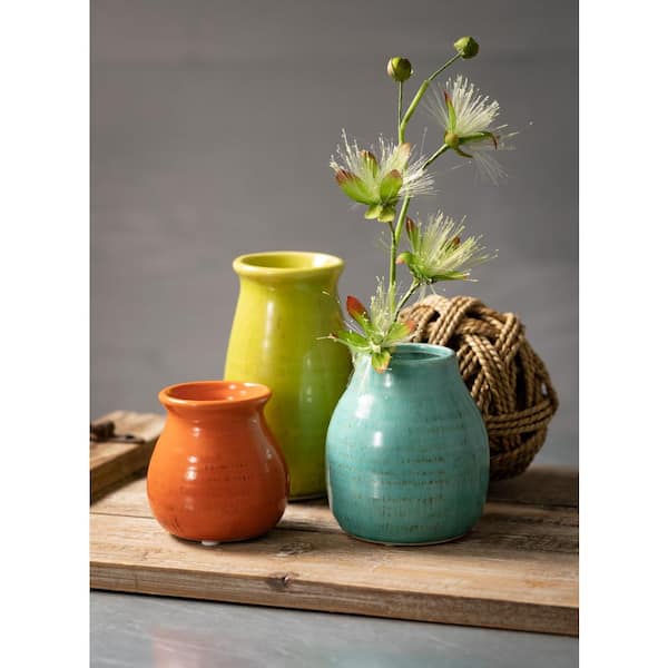 Portmeirion 5 in. Botanic Garden Mini Vase (Set of 3) 430549 - The Home  Depot