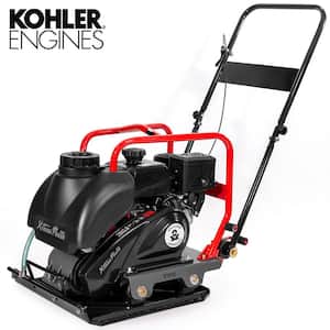 6 HP 208 cc Kohler Gas Engine Vibratory Plate Compactor with 3.15 Gal. Water Tank, 3000 lbs. Compaction Force