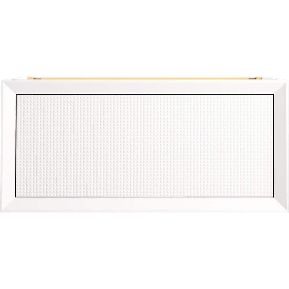 Enivo 37" White Solid Wood Floating Bathroom Vanity