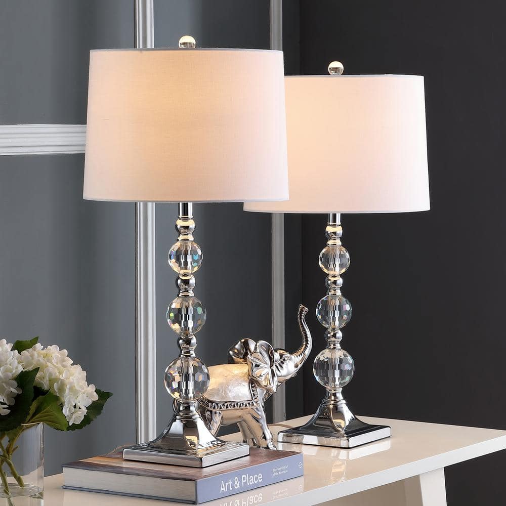 Prescott 31-Inch Natural Wood Table Lamp with Oatmeal Shade