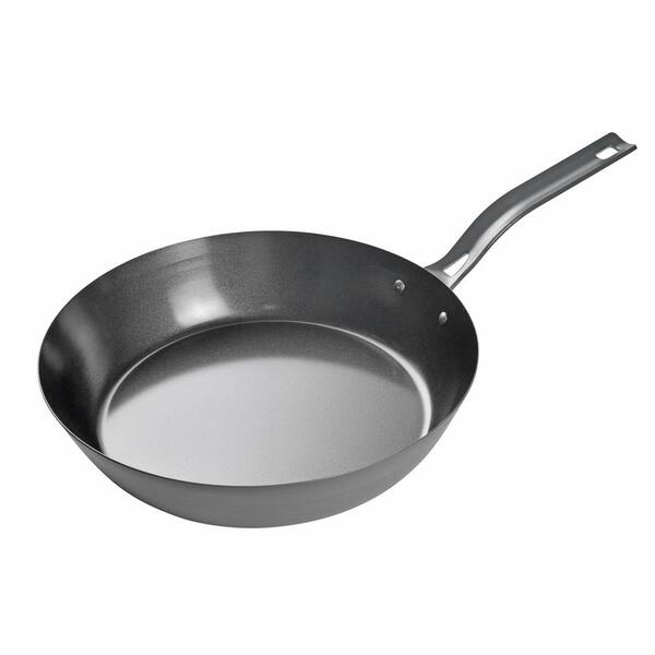 Commercial Chef 12 in. Carbon Steel Skillet Non-Stick Frying Pan with Ceramic Coating