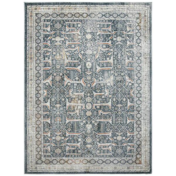 Amer Rugs Zelda Monique Blue 2 ft. x 3 ft. Oriental Polyester Area Rug