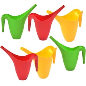 Watering Can, Indoor and Outdoor Use, Red, Green, Yellow, 2 l Capacity, (Set of 6)