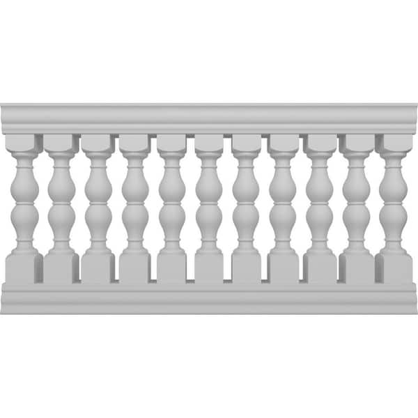 Ekena Millwork Fiberthane Avalon Balustrade 72 in. L x 40 in. H Fiberglass Railing Kit