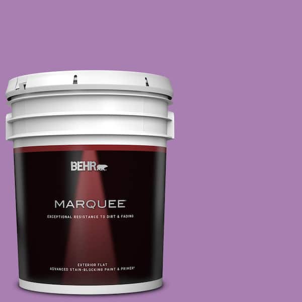 BEHR MARQUEE 5 gal. #P100-5 I Heart Potion Flat Exterior Paint & Primer