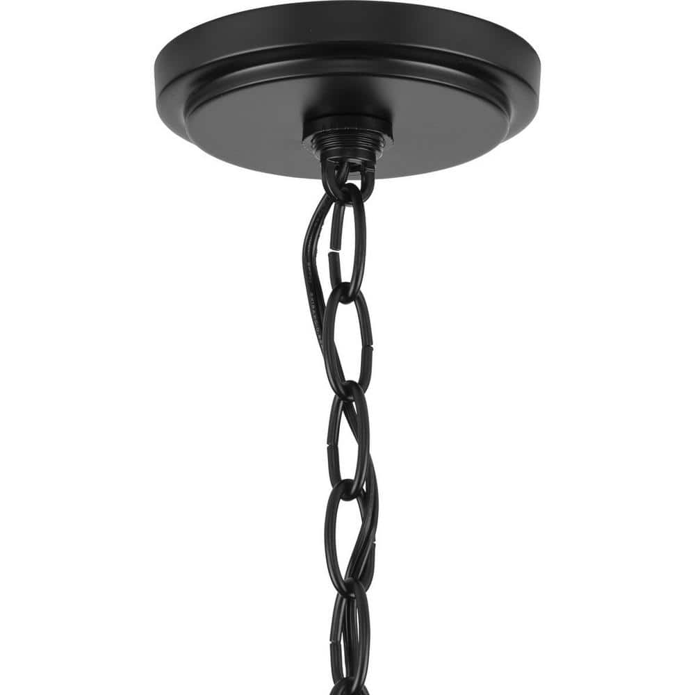 Gilliam Matte Black 6-Light Steel Chandelier