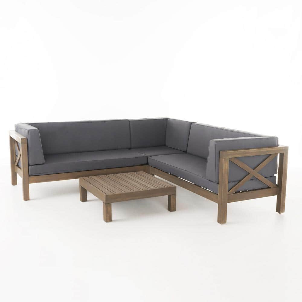 Melville One- 3-Piece Outdoor Sectional - Grey