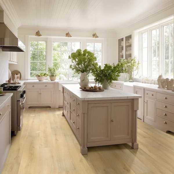 A&A Surfaces - Coastal Aurelia 20 MIL x 9 in. W x 48 in. L Waterproof Click Lock Luxury Vinyl Plank Flooring (29.94 sq. ft./Case)