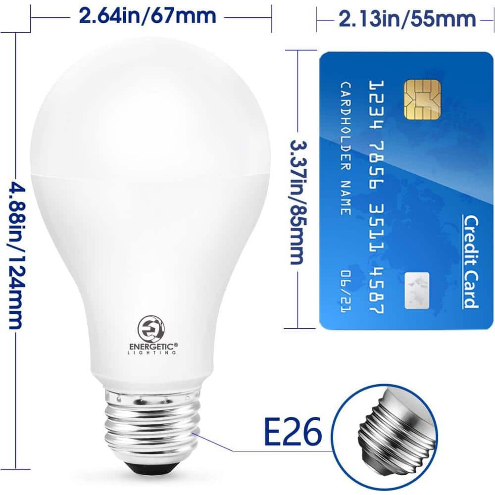 Dimmable 20W Warm White LED Globe Bulbs, 4-Pack