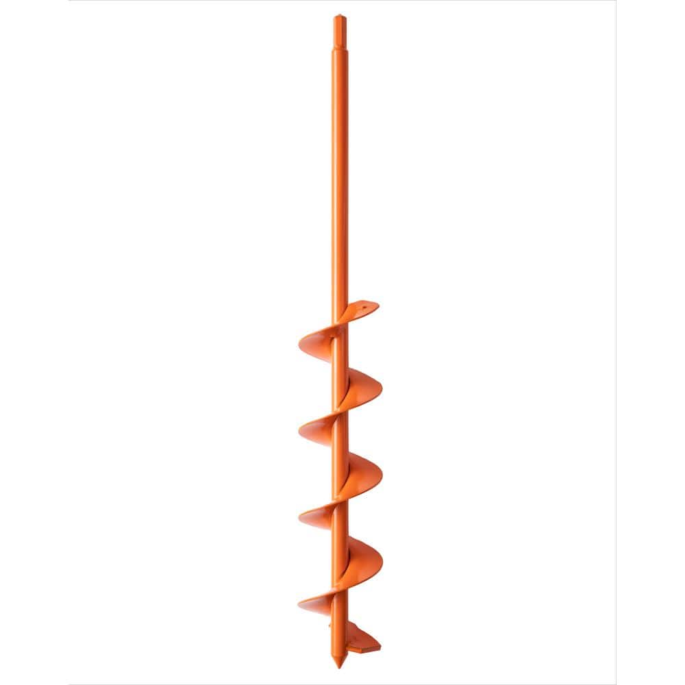 USA 24 in. x 3 in. Orange Multi-Purpose Bulb Plant Auger