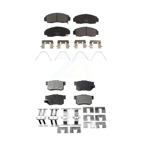 TEC Front Rear Ceramic Brake Pads Kit For 2015 Honda Civic Natural Gas KTC-100225