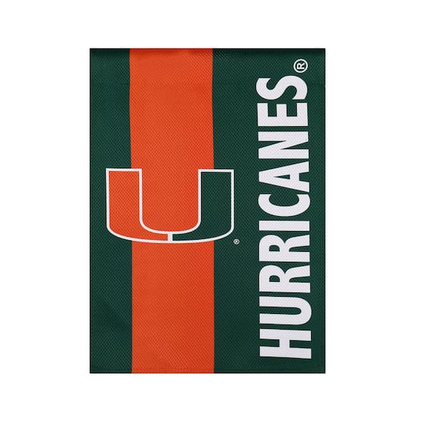 Fan Essentials 12 in. x 18 in. University of Miami Garden Flag