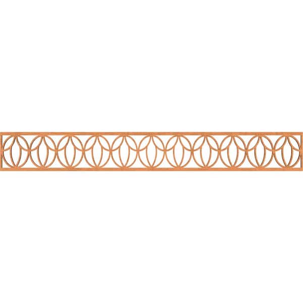 Ekena Millwork Shoshoni Fretwork 0.25 in. D x 46.5 in. W x 6 in. L Cherry Wood Panel Moulding