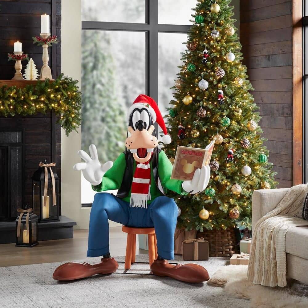 Disney 4 FT Animated Holiday Goofy 25SV24966 - The Home Depot
