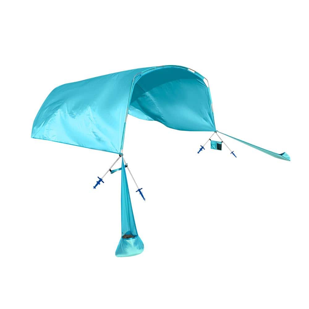 10 ft. x 6.5 ft. 70D Nylon Beach Sun Shelter Canopy with UPF 50+ Protection and Sand Anchors, Blue price history on PriceWatchPro