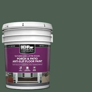 5 gal. #N400-7 Vine Leaf Textured Low-Lustre Enamel Interior/Exterior Porch and Patio Anti-Slip Floor Paint