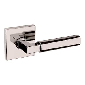 L029 Lifetime Polished Nickel Door Lever with R017 Rose Full Dummy