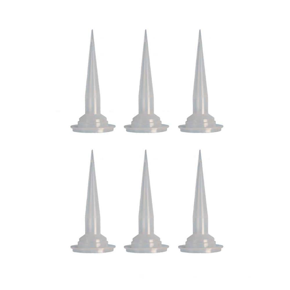 Replacement Tips for Aluminum Barrel Caulk Gun (Pack of 6)