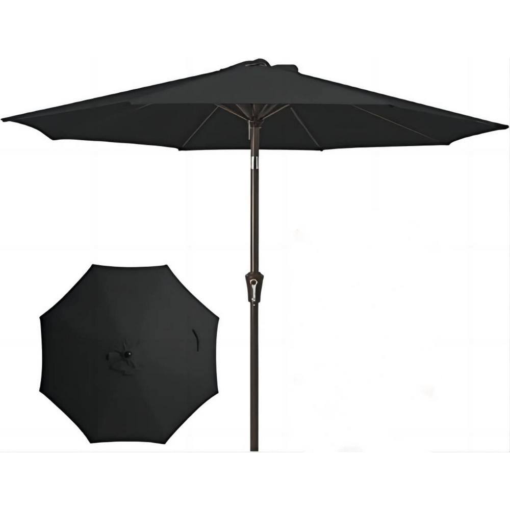 9 ft. Outdoor Patio Umbrella Outdoor Table Umbrella with Push Button Tilt a