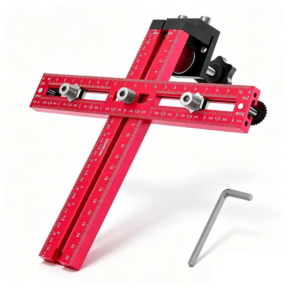 Numhew Cabinet Hardware Jig, Adjustable Drill Guide Template for