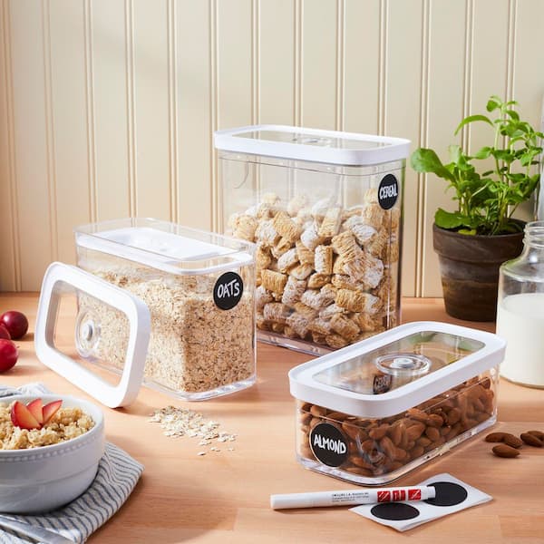 Fresh & Save Cube Box, Cereal Set, 3-pc, Medium X-Tall Cube, 3M Containers, 3-qt