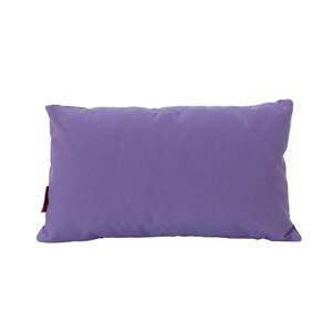 Kaffe Purple Solid Fabric 18.5 in. x 11.5 in. Throw Pillow