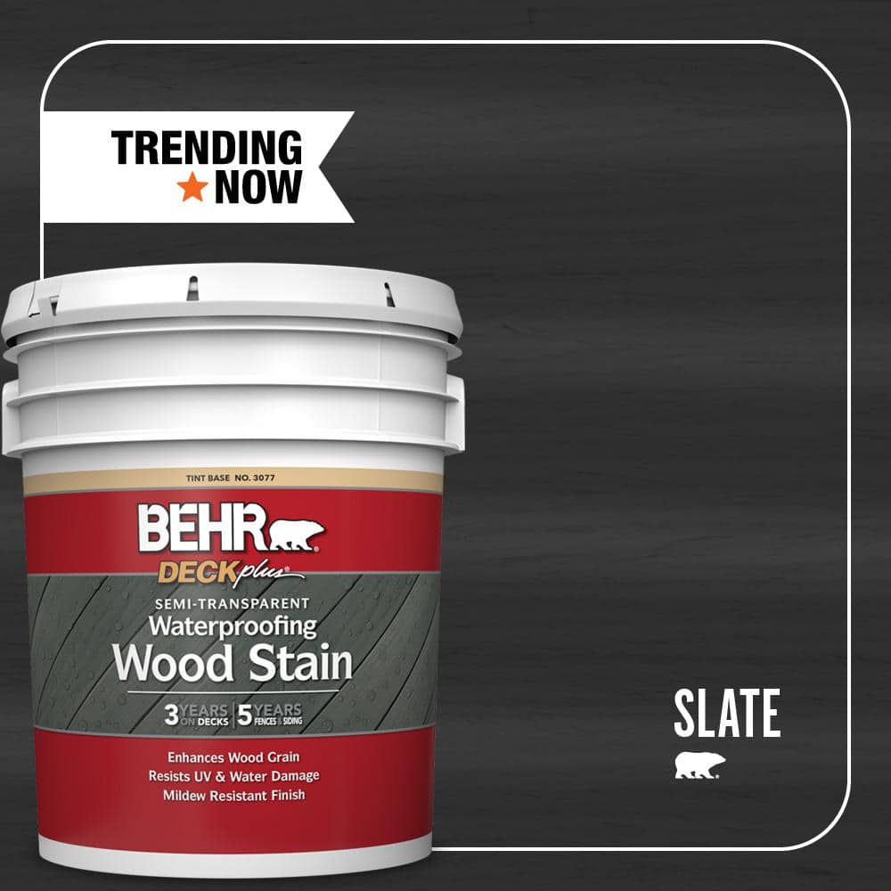 5 gal. #ST-102 Slate Semi-Transparent Waterproofing Exterior Wood Stain