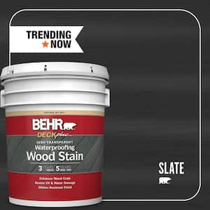 5 gal. #ST-102 Slate Semi-Transparent Waterproofing Exterior Wood Stain