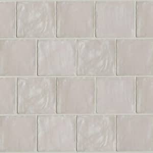 Green 4 in. x 4 in. Polished and Honed Ceramic Mosaic Tile (5.38 sq. ft./Case)