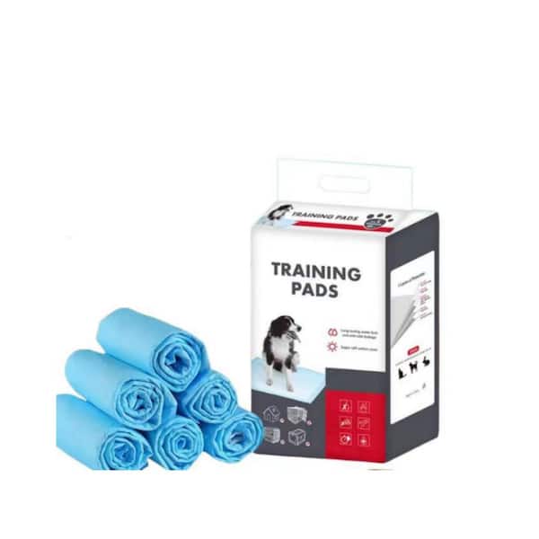 ITOPFOX 20-Count 23.6 in. x 35.4 in. Blue Large-Size Super-Absorbent Waterproof Dog and Puppy Housebreaking Pet Training Pad