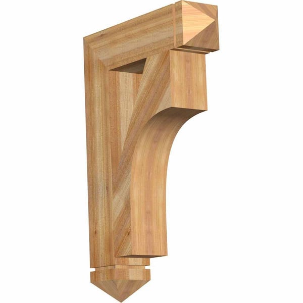 Ekena Millwork 6 in. x 38 in. x 26 in. Western Red Cedar Westlake Arts and Crafts Rough Sawn