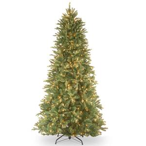 7 ft. Feel Real Tiffany Fir Slim Hinged Tree with 550 Clear Lights