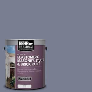 1 gal. #MS-77 Purple Storm Elastomeric Masonry, Stucco and Brick Exterior Paint