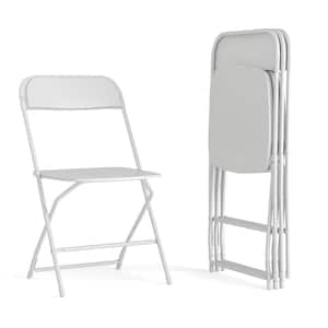 Big and Tall Commercial Folding Chair - Extra Wide 650 lb. Capacity - Durable Plastic - 4-Pack
