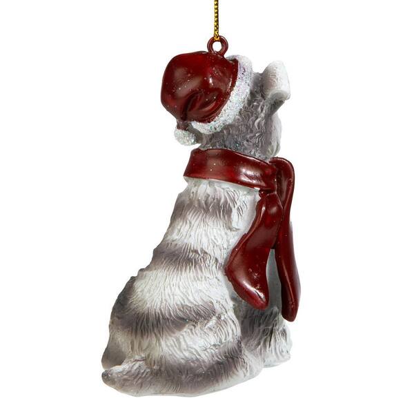Design Toscano 3.5 in. Mini Schnauzer Holiday Dog Ornament