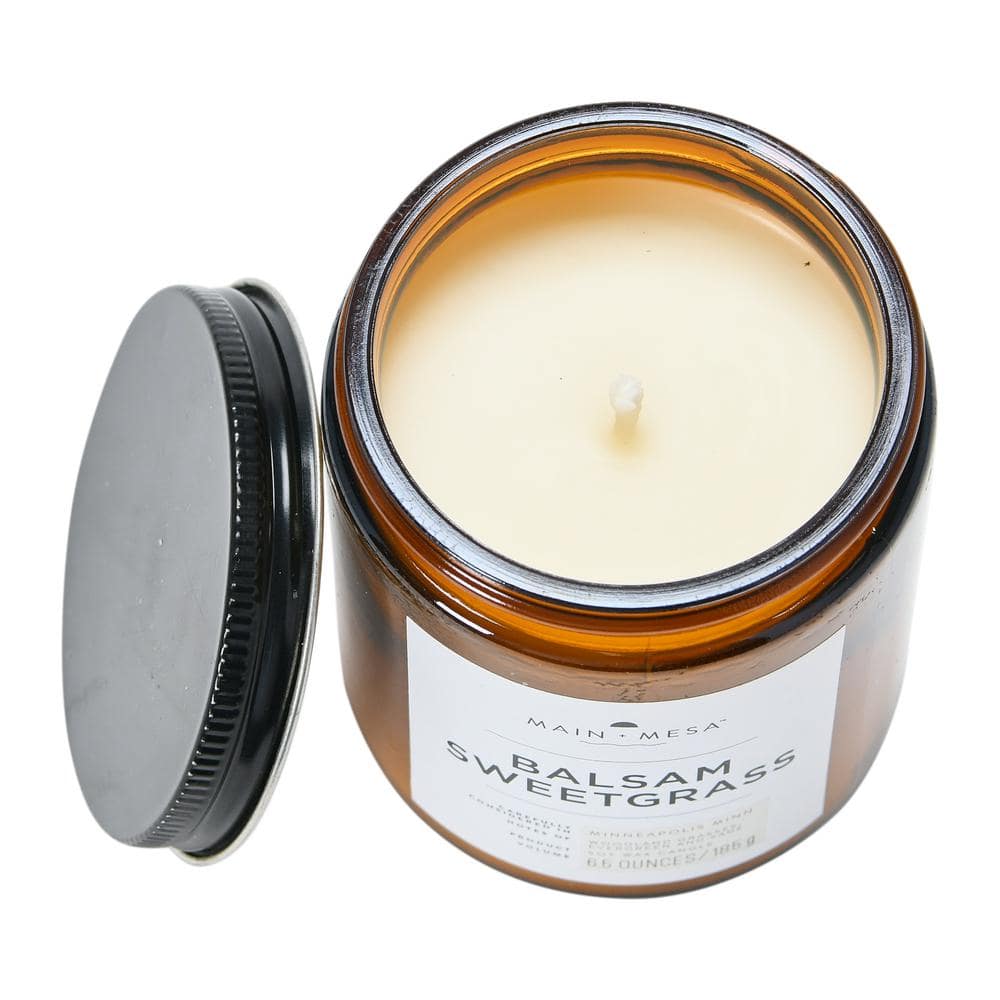 Amber Brown Soy Scented Jar Candle, 6.5 oz