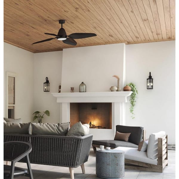 Gibbes Street Collection 3-Light Textured Black Clear Beveled Glass New Traditional Outdoor Large Wall Lantern Light