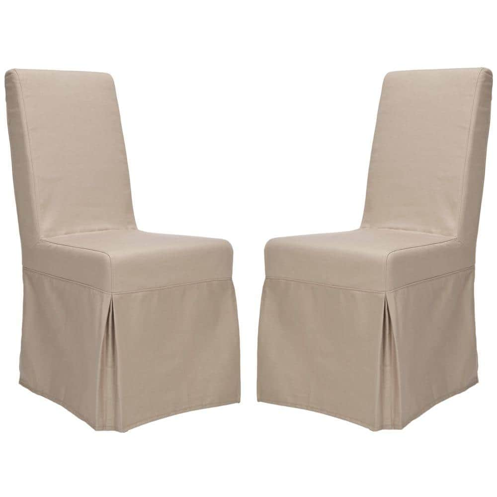 SAFAVIEH Quaker Beige/Off-White Wood Side Chair (Set of 2) FOX6521A-SET2 -  The Home Depot