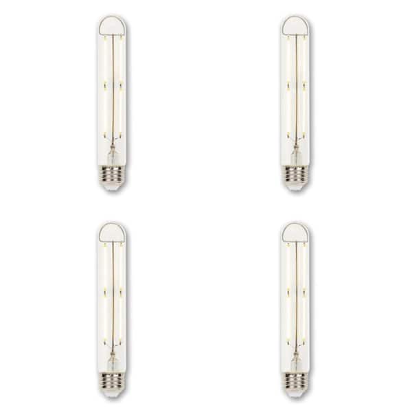 60-Watt Equivalent T9 Dimmable Clear Edison Filament LED Light Bulb Soft White Light (4-Pack)