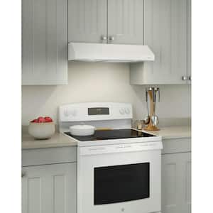 Glacier BCSD 30 in. 300 Max Blower CFM Convertible Under-Cabinet Range Hood with Light and Easy Install System in White