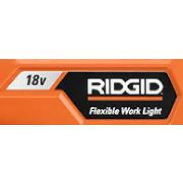 RIDGID LED Work Light 18-Volt Flexible Neck Dual Mode Function Durable Versatile 