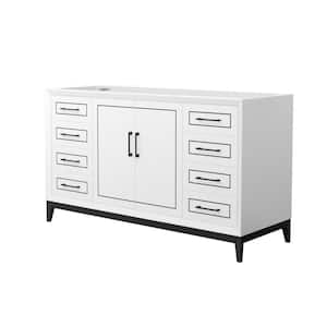 Marlena 59.75 in. W x 21.75 in. D x 34.5 in. H Single Bath Vanity Cabinet without Top in White