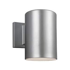Outdoor Cylinders Painted Brushed Nickel Outdoor Turtle Friendly Wall Cylinder Light