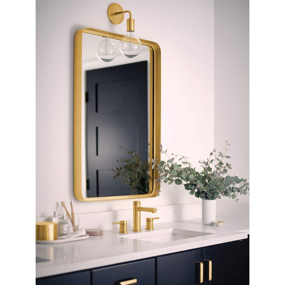 Modern Black Nickel Widespread Bathroom Faucet with Metal Handles
