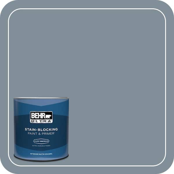 BEHR ULTRA 1 qt. #MQ5-20 Cold Steel Extra Durable Satin Enamel Interior Paint & Primer