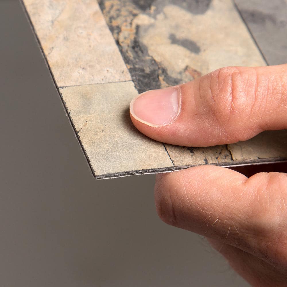 Medley Slate Peel and Stick Natural Stone Backsplash Tile